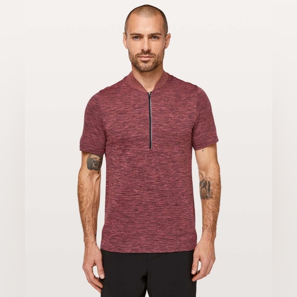 NWOT Lululemon Metal Vent Tech Surge Short Sleeve 1/2 Zip - Size XL Bric… - Picture 1 of 14